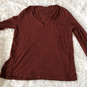 Burnt-Orange Lush Sweater